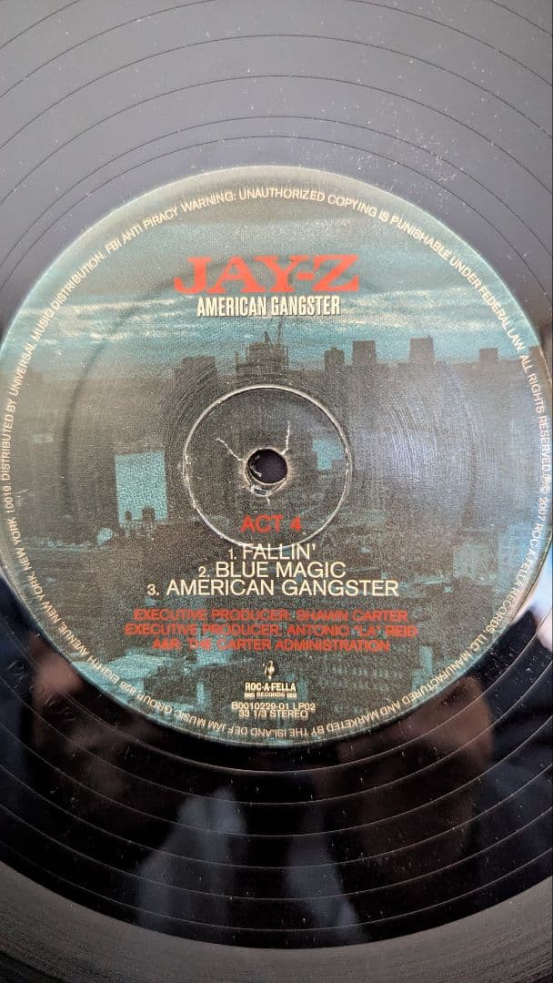 JAY-Z AMERICAN GANGSTER 2LPレコード