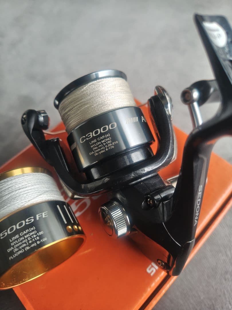 シマノ セドナ 2500S FE　 エアノススプール3000 付き
