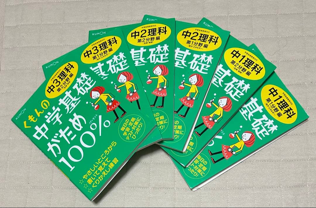 くもんの中学基礎がため 100% 5教科31冊全巻セット