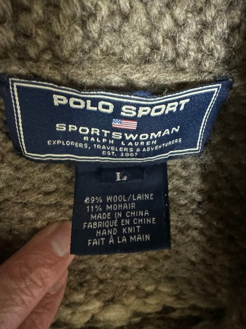 Polo sports カウチンセーター　星条旗