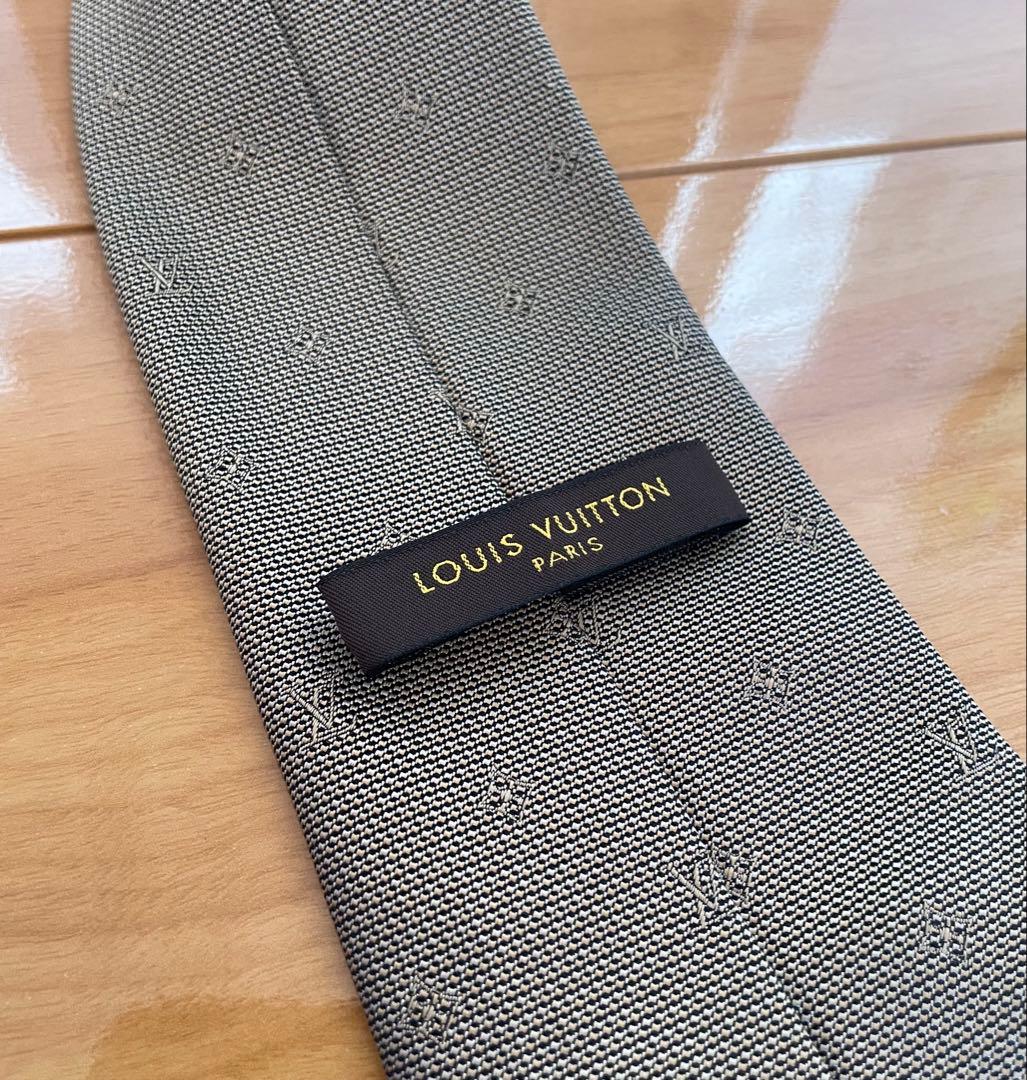 Louis Vuitton ルイヴィトン ネクタイ 定番　ゴールド系色