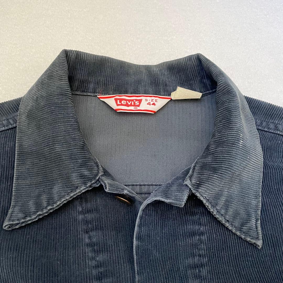 リーバイス コーデュロイジャケット 70s ネイビー 44 三角タグ