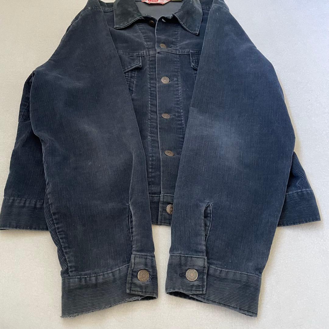 リーバイス コーデュロイジャケット 70s ネイビー 44 三角タグ