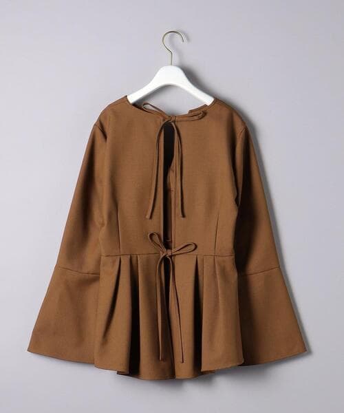 *タグ付き* AEWEN MATOPH バックリボンフレアキーネックブラウス