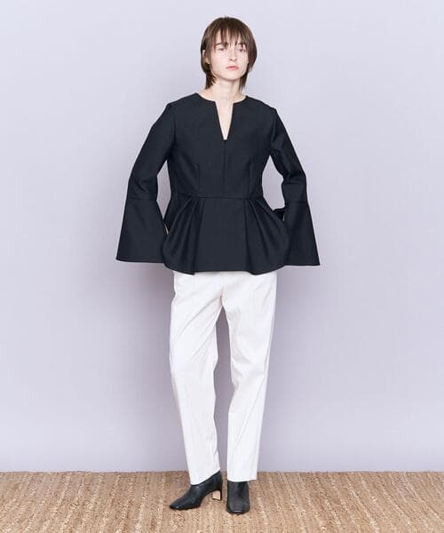 *タグ付き* AEWEN MATOPH バックリボンフレアキーネックブラウス