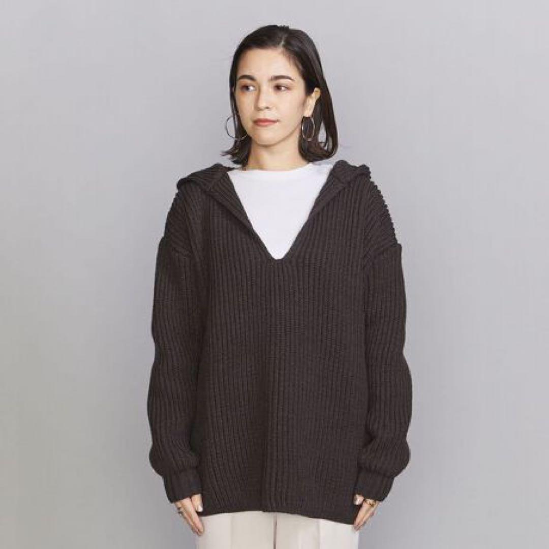 【新品】Ｂ＆Ｙ　ＡＲＲＯＷＳ　ニットパーカー　アイランドタイド　アローズ