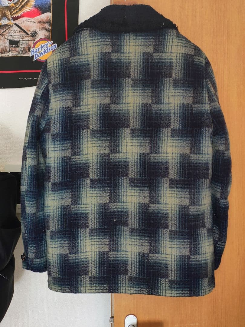 70s silton オンブレ ウールジャケット ファラオコート カーコート