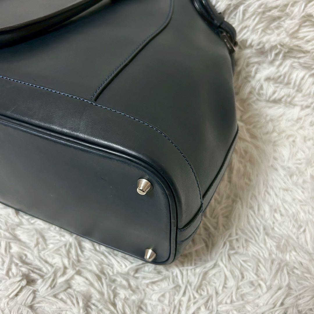 極美品✨ワイルドスワンズ　ドラッカー　ビジネスバッグ　トートバッグ　ネイビー