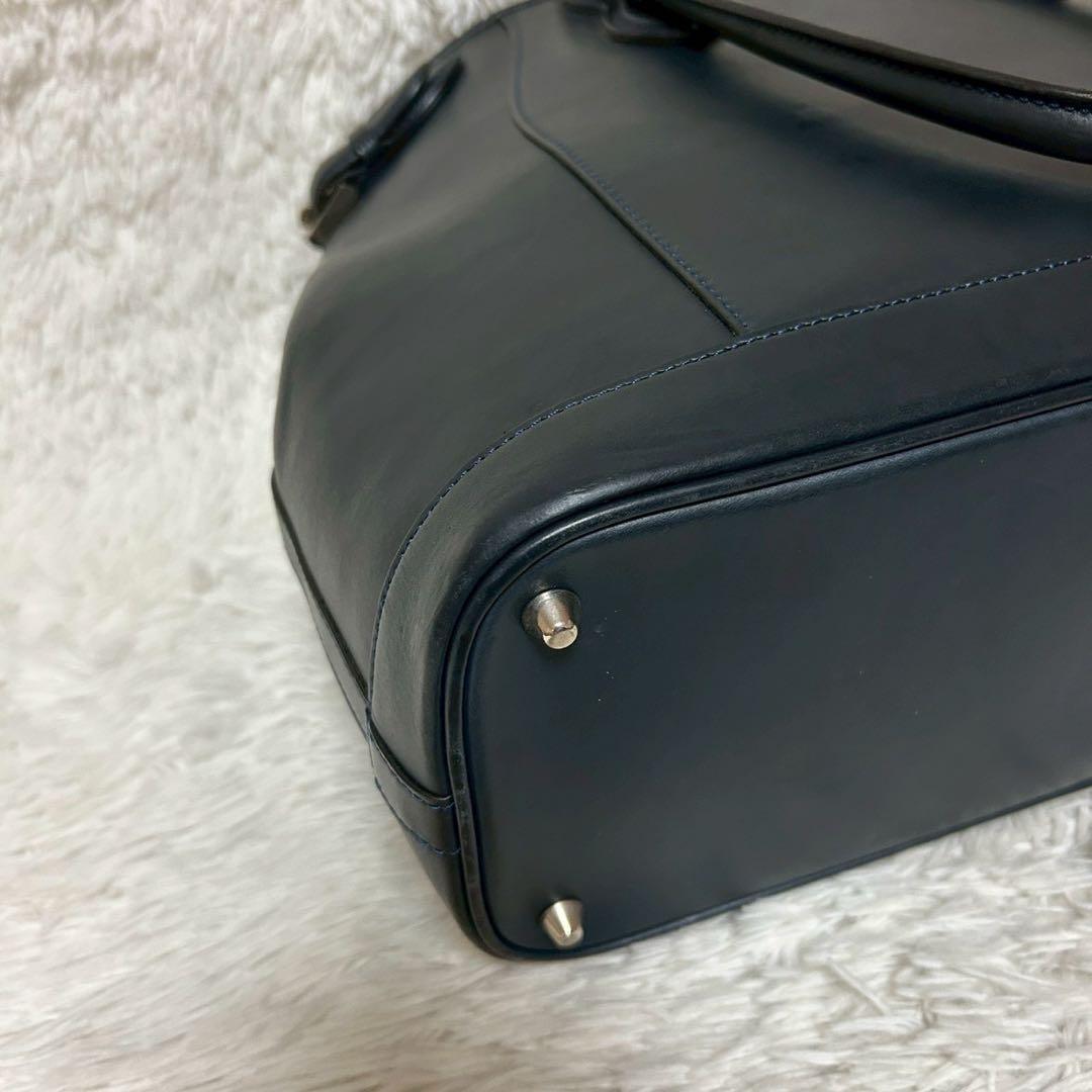 極美品✨ワイルドスワンズ　ドラッカー　ビジネスバッグ　トートバッグ　ネイビー