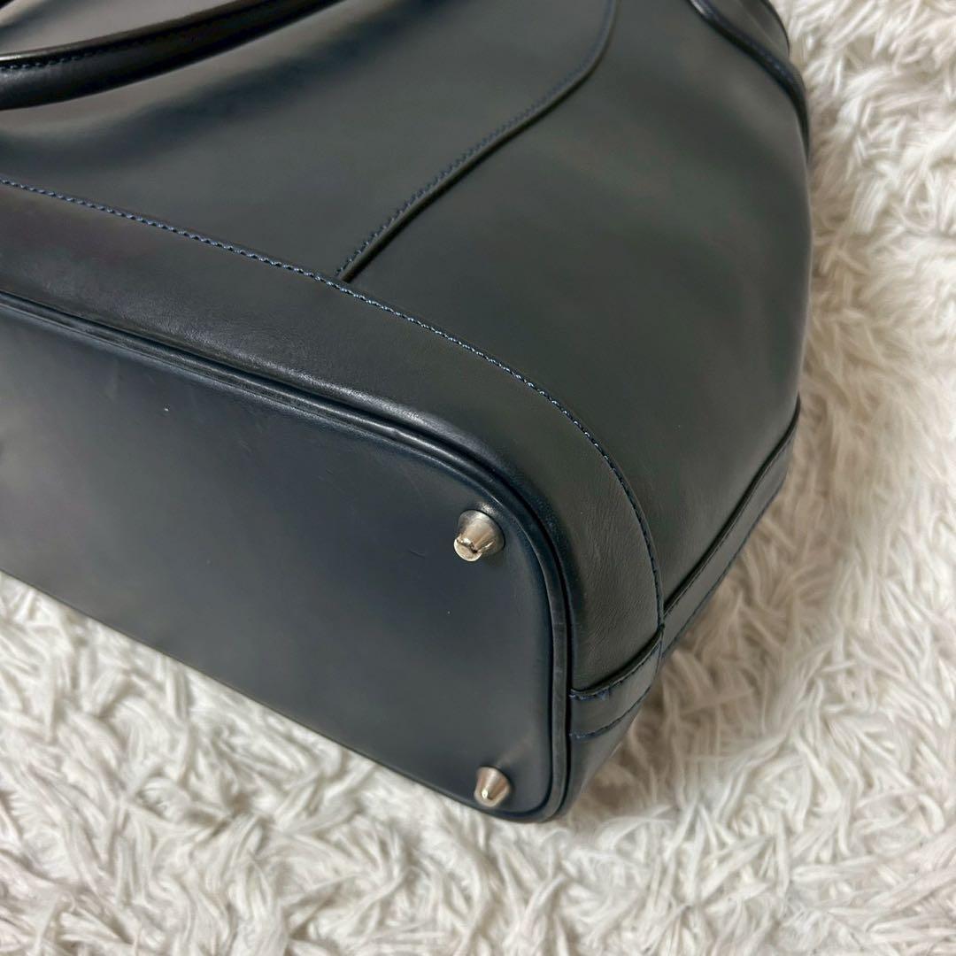 極美品✨ワイルドスワンズ　ドラッカー　ビジネスバッグ　トートバッグ　ネイビー