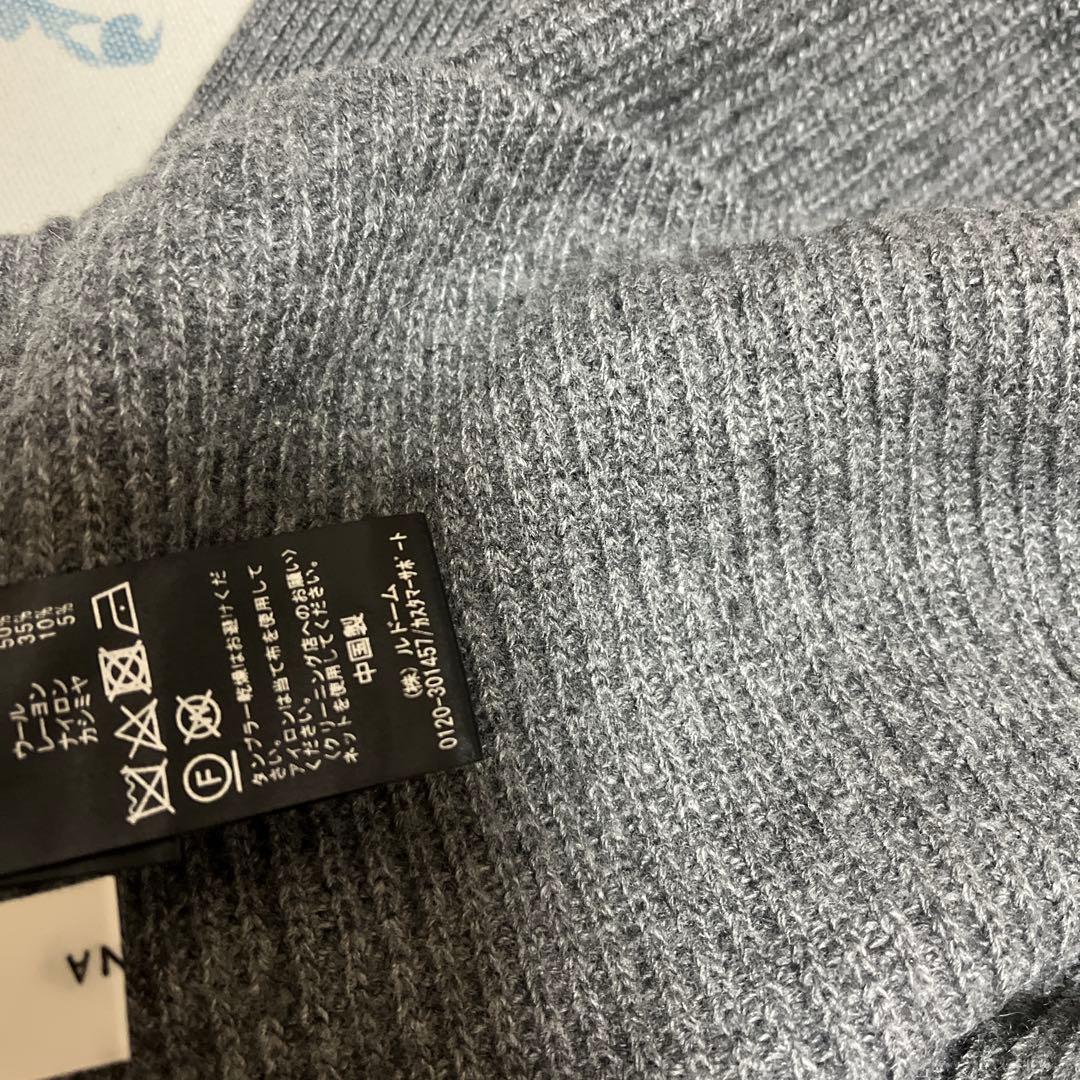 IENA イエナ カシミヤ混ウールレーヨン 2WAYベスト　グレー　ニット
