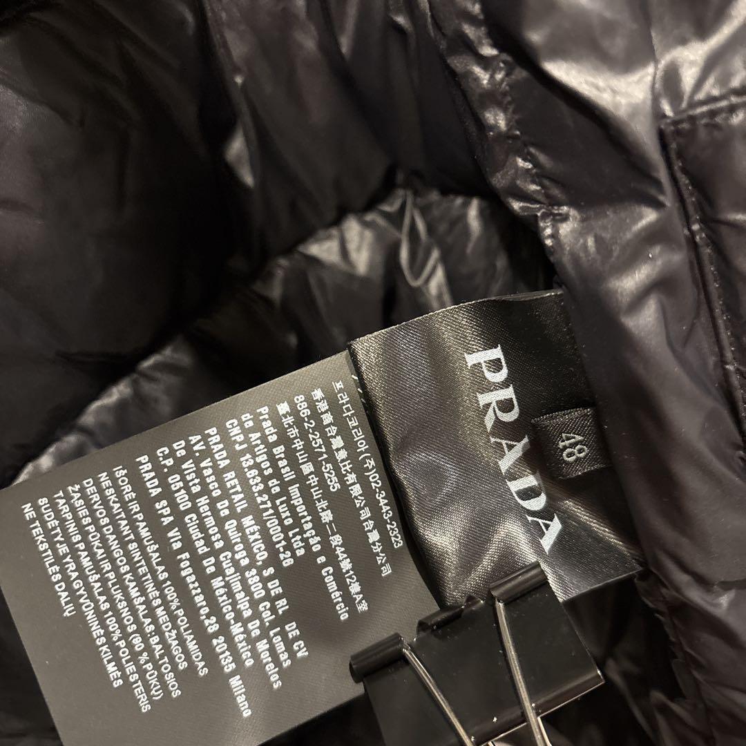 PRADA プラダ ダウンベスト ブラック 黒 三角ロゴ