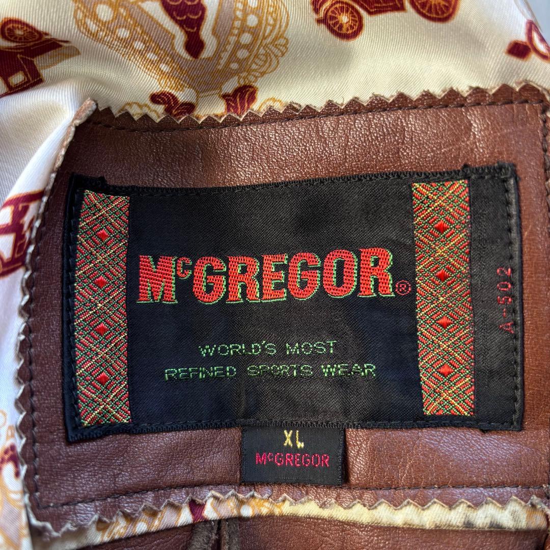 【Vintage】マックレガー ラムレザー ダービージャケット XL 短丈