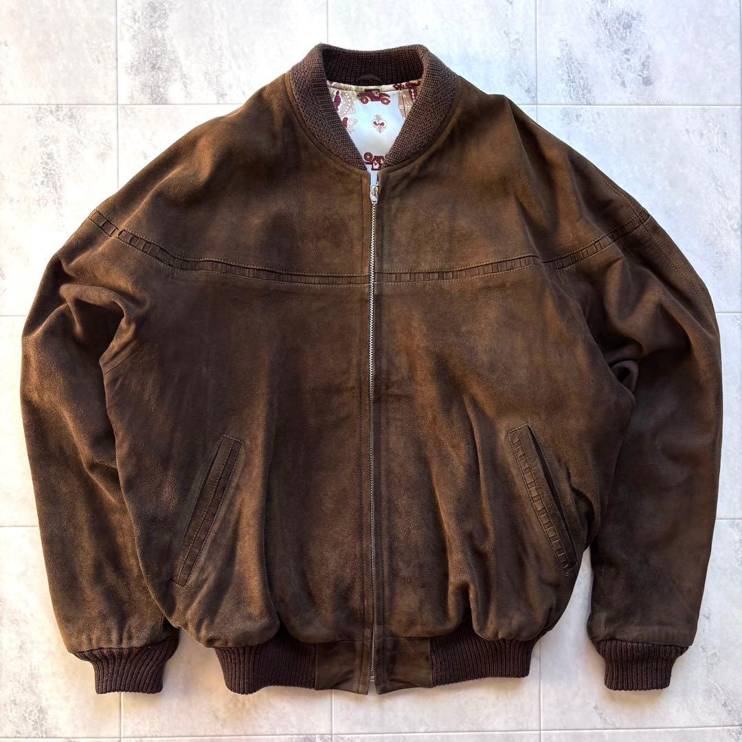 【Vintage】マックレガー ラムレザー ダービージャケット XL 短丈