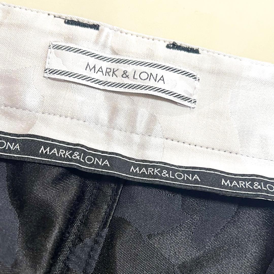 美品 人気 MARK&LONA スカルカモ ジャガード ゴルフ ロングパンツ M