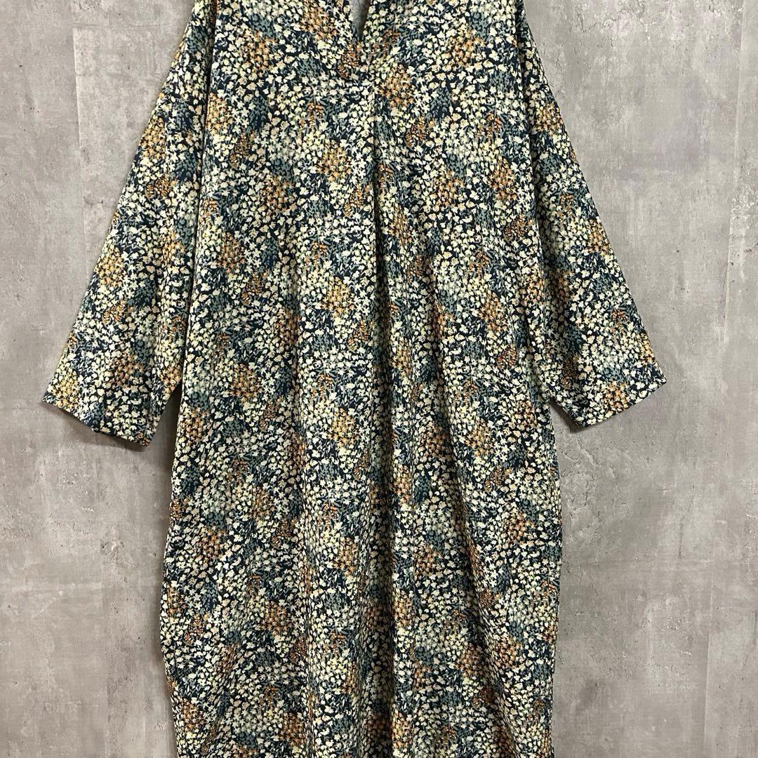 美品JOURNALSTANDARDLUXE ハリ感と落ち感プリントワンピースF