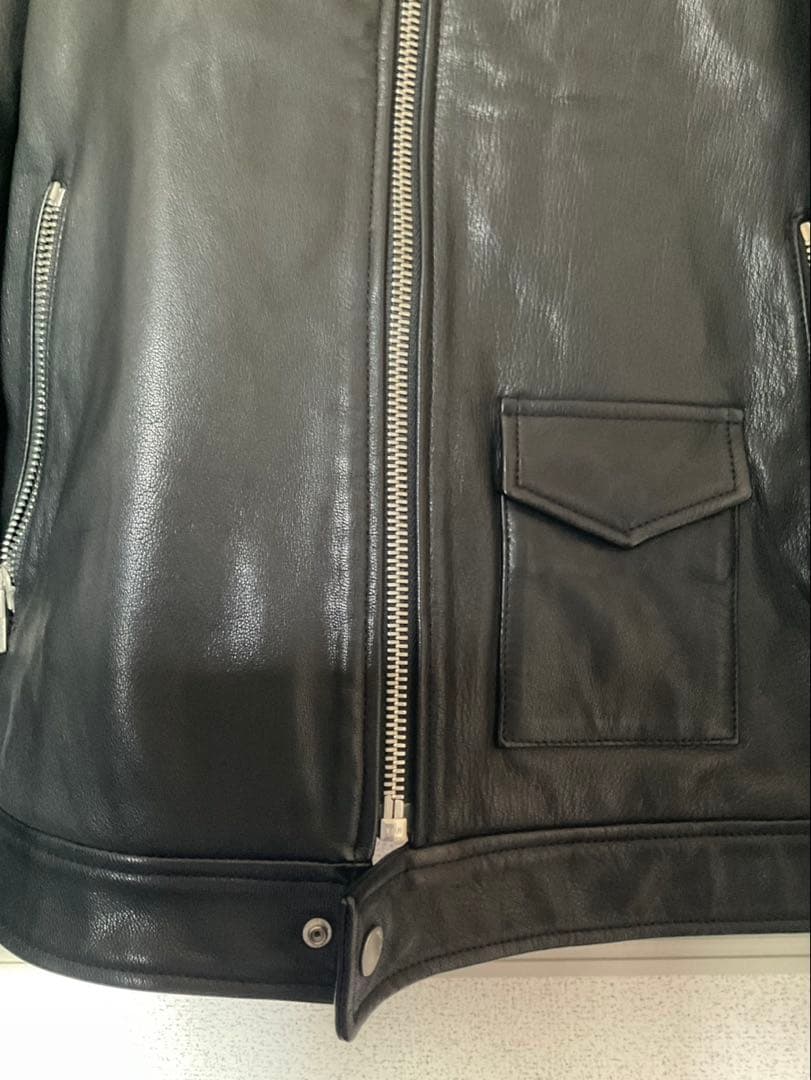 PS Paul Smith レザージャケット シングルライダース ブラック 本革