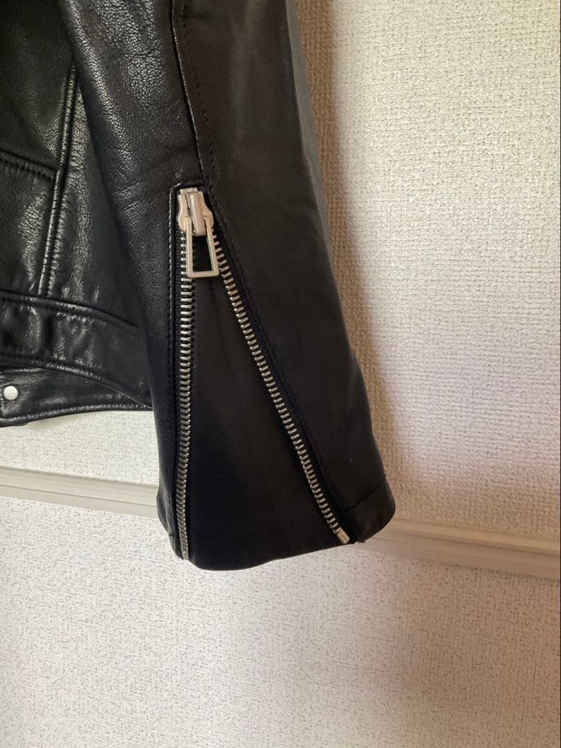 PS Paul Smith レザージャケット シングルライダース ブラック 本革