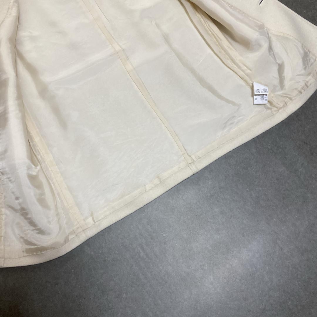 美品✨MACPHEE フェイクレザーコンビ クルーネックジレ 36 白
