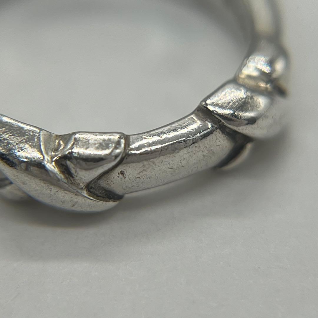 ティファニー TIFFANY シグネチャークロス ステッチリング 8号 SV