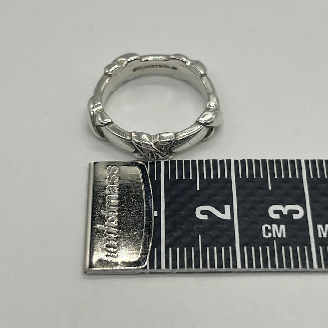 ティファニー TIFFANY シグネチャークロス ステッチリング 8号 SV