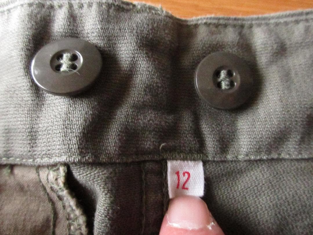 ★美品ドイツ軍'90sモールスキン6Pカーゴパンツ12