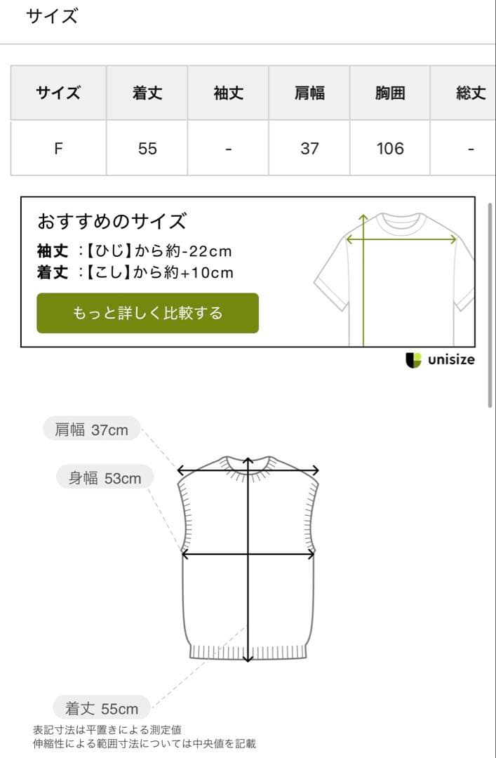 【エコンヌ】Dou Dou Vネックニットベスト、UNIQLOダウンベスト