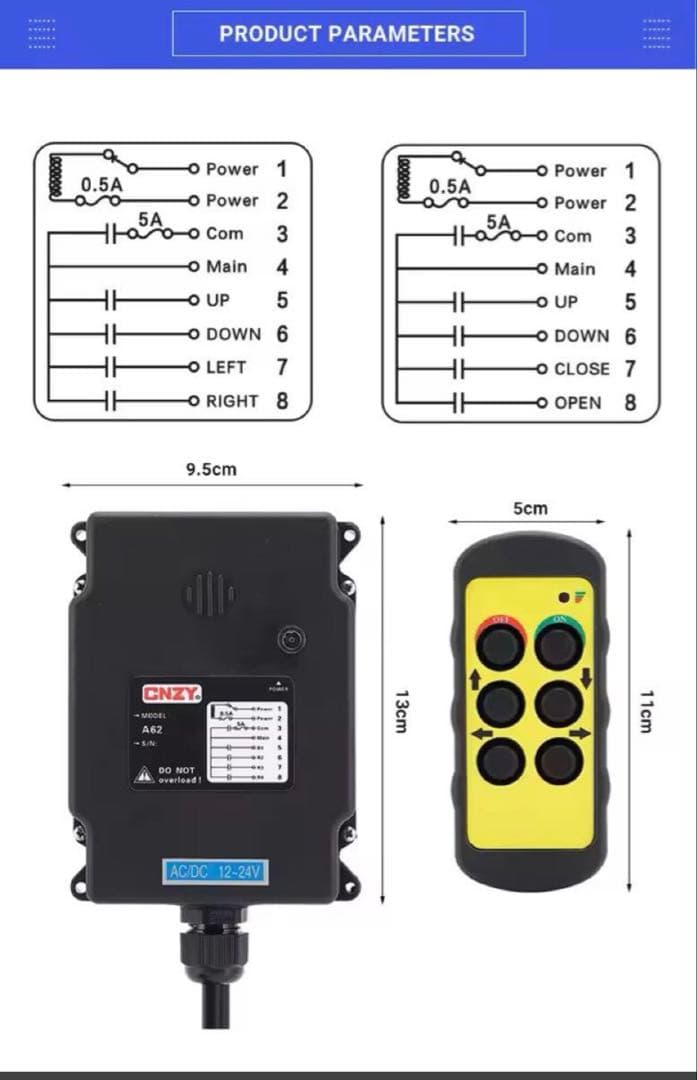 12〜24v 4ch リモコン　送受信機　極東　タダノ　ユニック　ラジコン