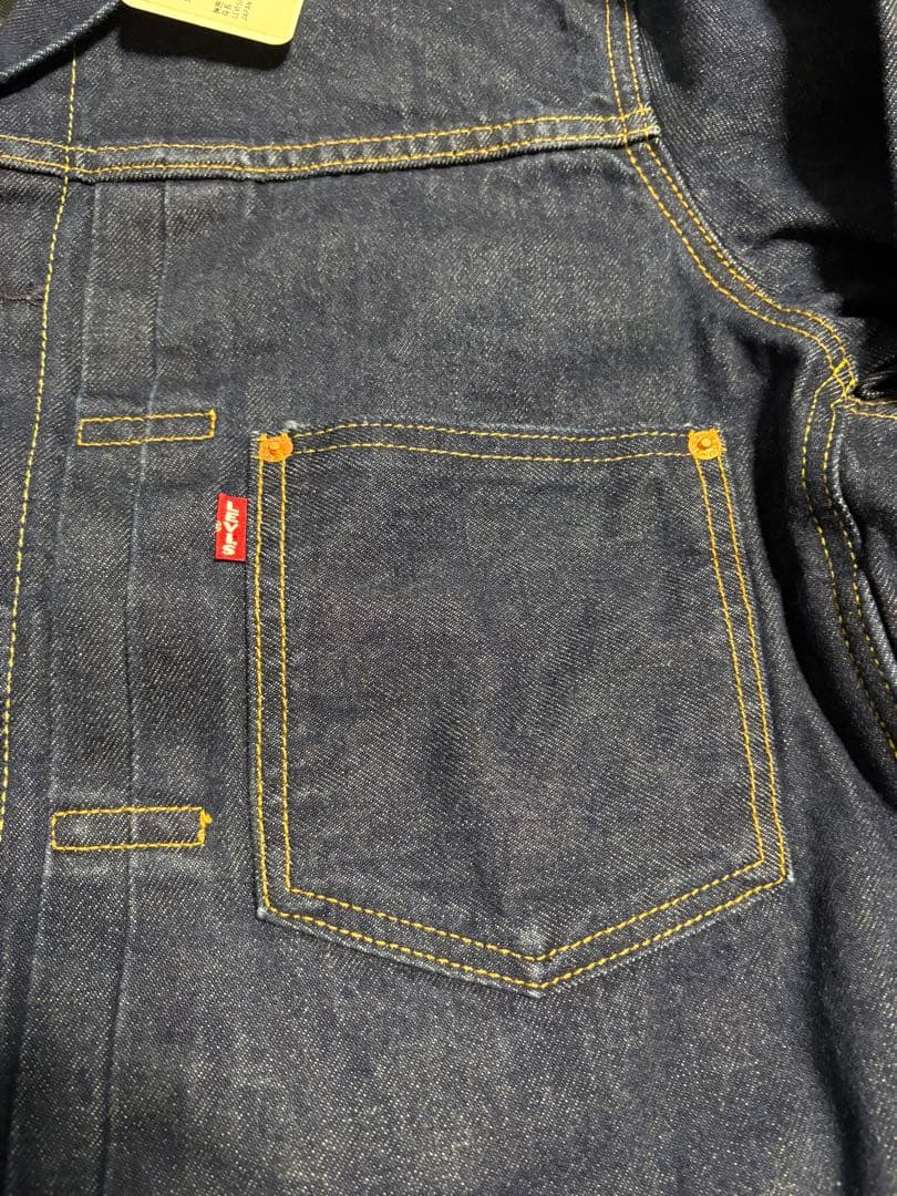 新品　Levi's デニムジャケット 濃紺　1ST トラッカー　S ビッグE