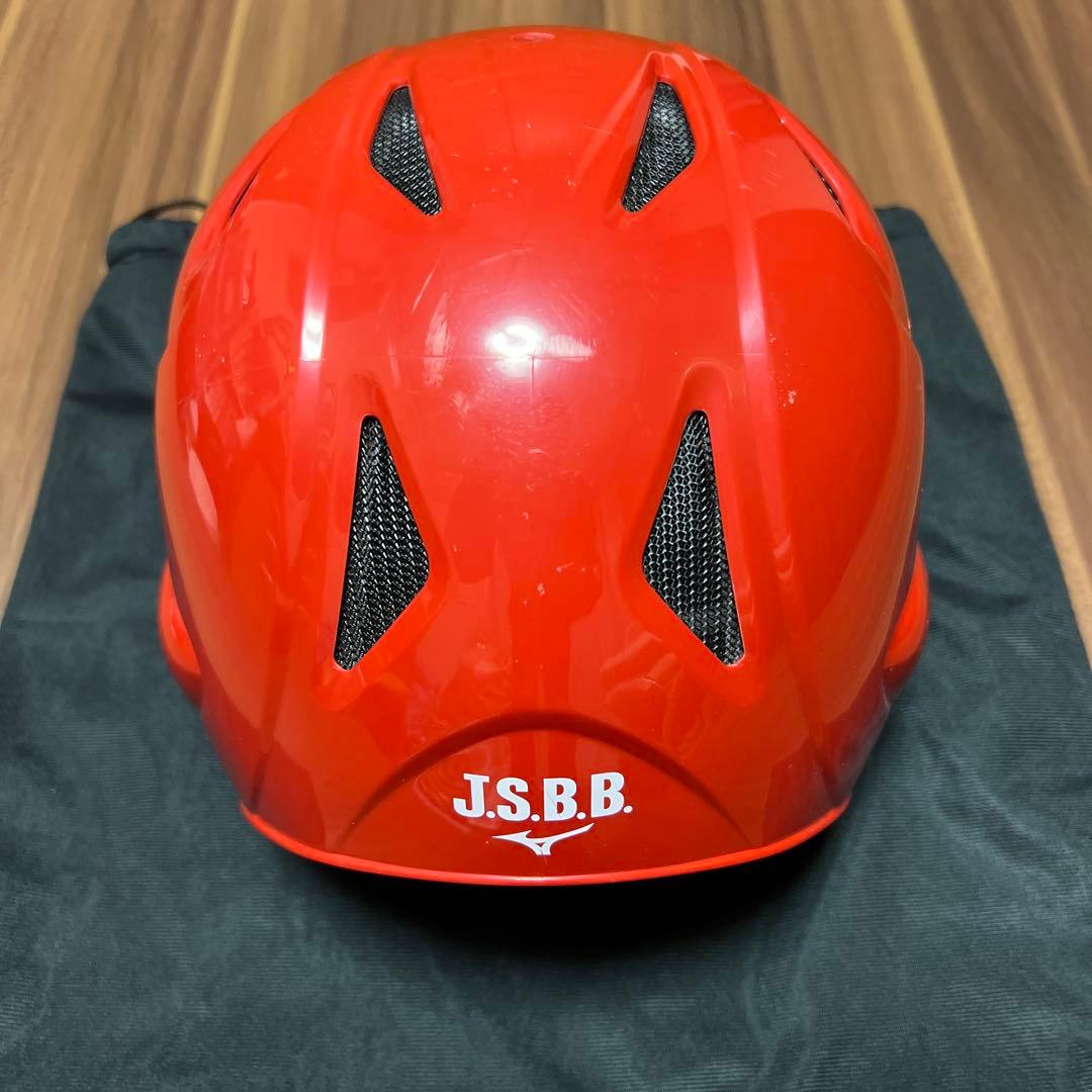 【美品】 野球 ヘルメット 赤
