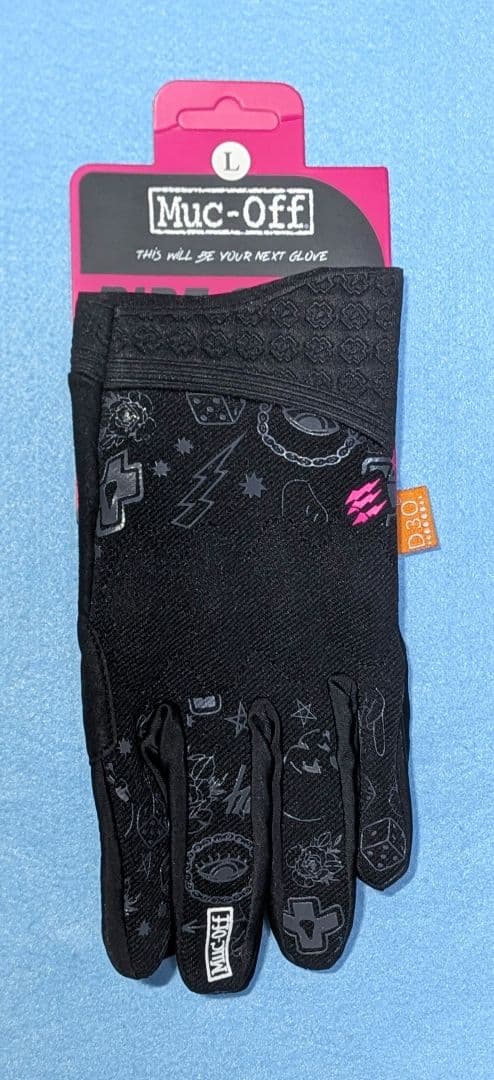 Muc-Off D3O サイクリンググローブ punkカラー Lサイズ