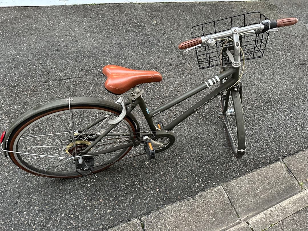 ブリヂストン　マークローザ　自転車 オリーブグリーン