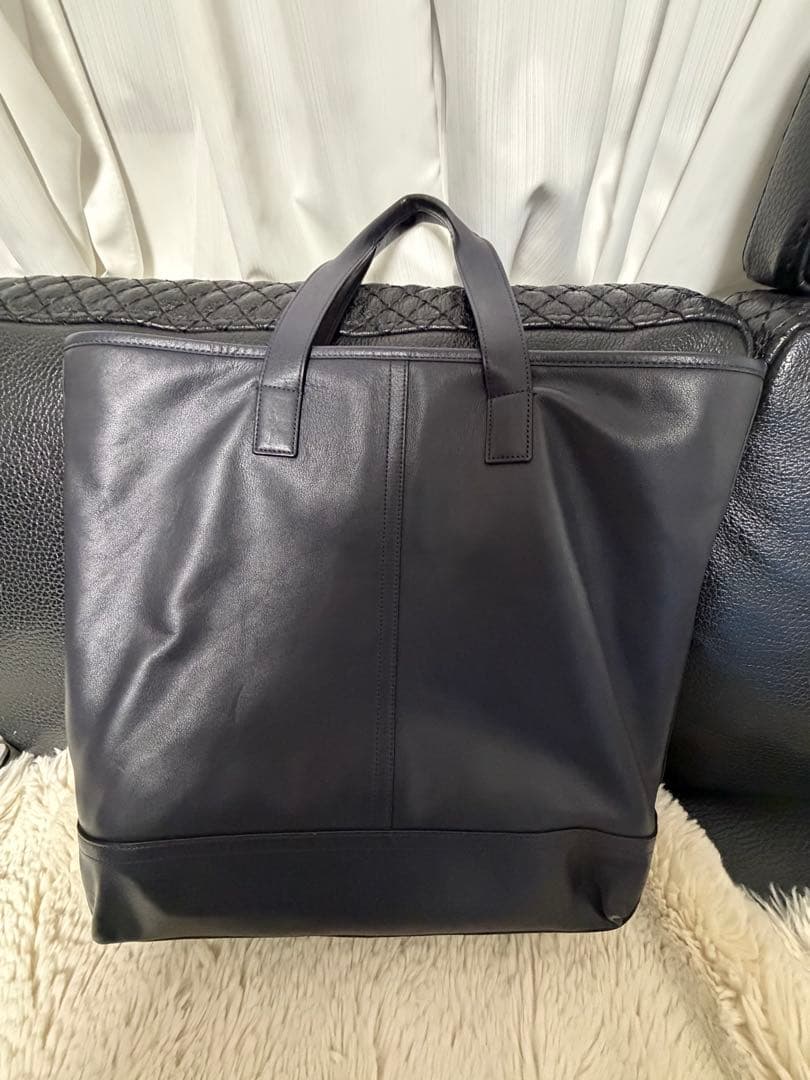 COACH ブラック レザートートバッグ