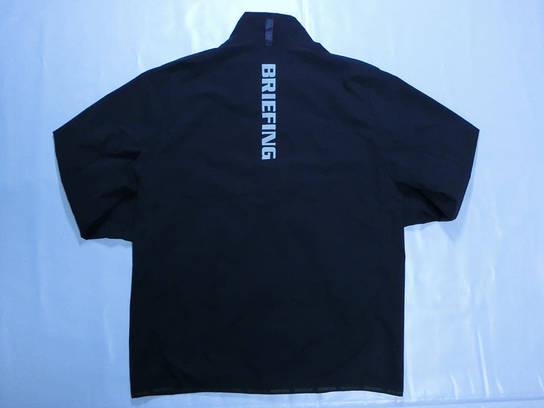 BRIEFING ブリーフィング 濃紺で前開きの長袖ウィンドジャケット XL