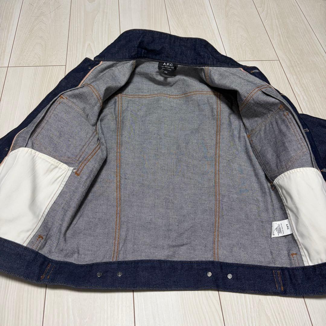 【極美品】A.P.C. デニムジャケット XXS 糊付け済 最高のワンウォッシュ