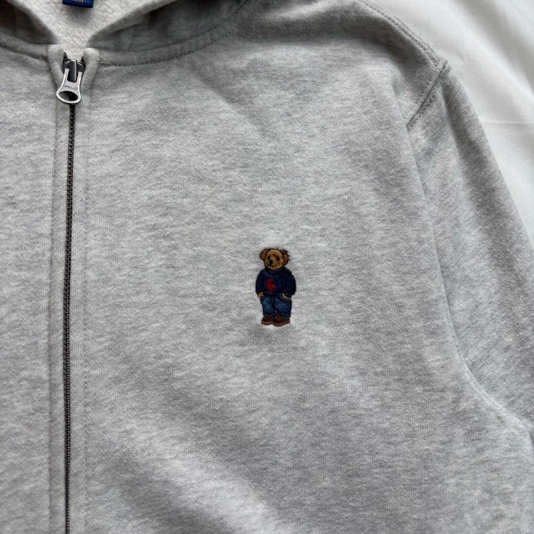 【ec7】POLO RALPH LAUREN　ジップパーカー　M相当　ポロベア