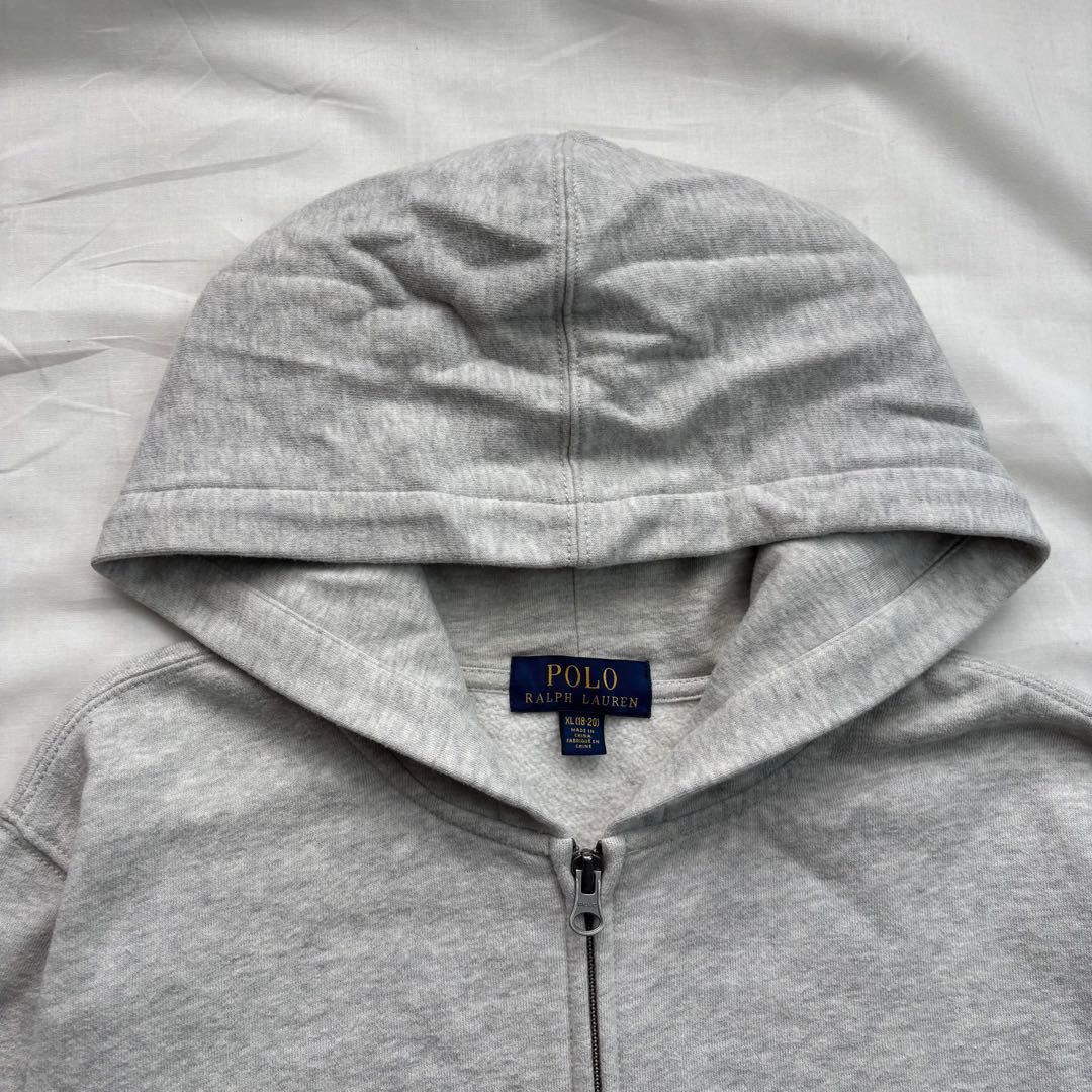 【ec7】POLO RALPH LAUREN　ジップパーカー　M相当　ポロベア