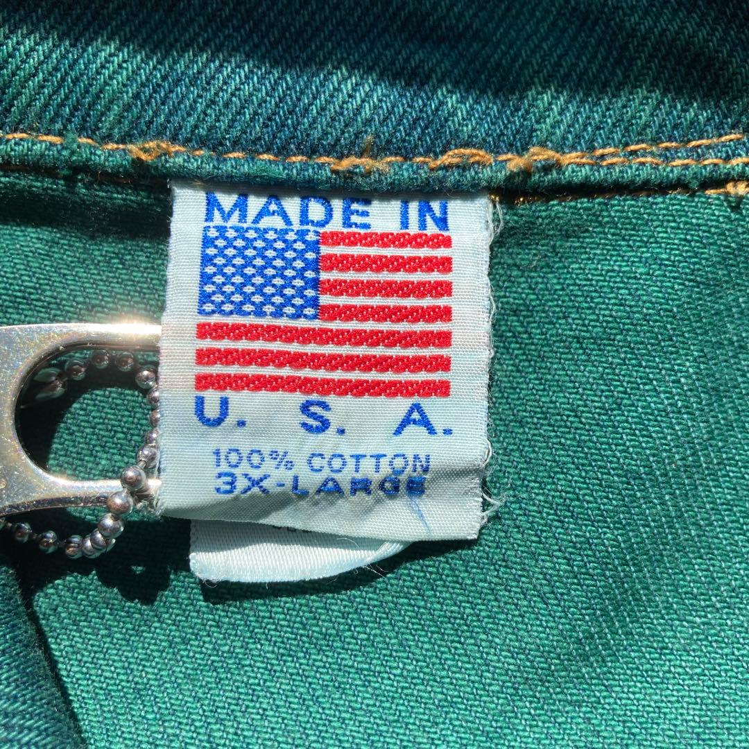 90's TYCA USA製　バックエンボス　デニムジャケット　Gジャン　3XL