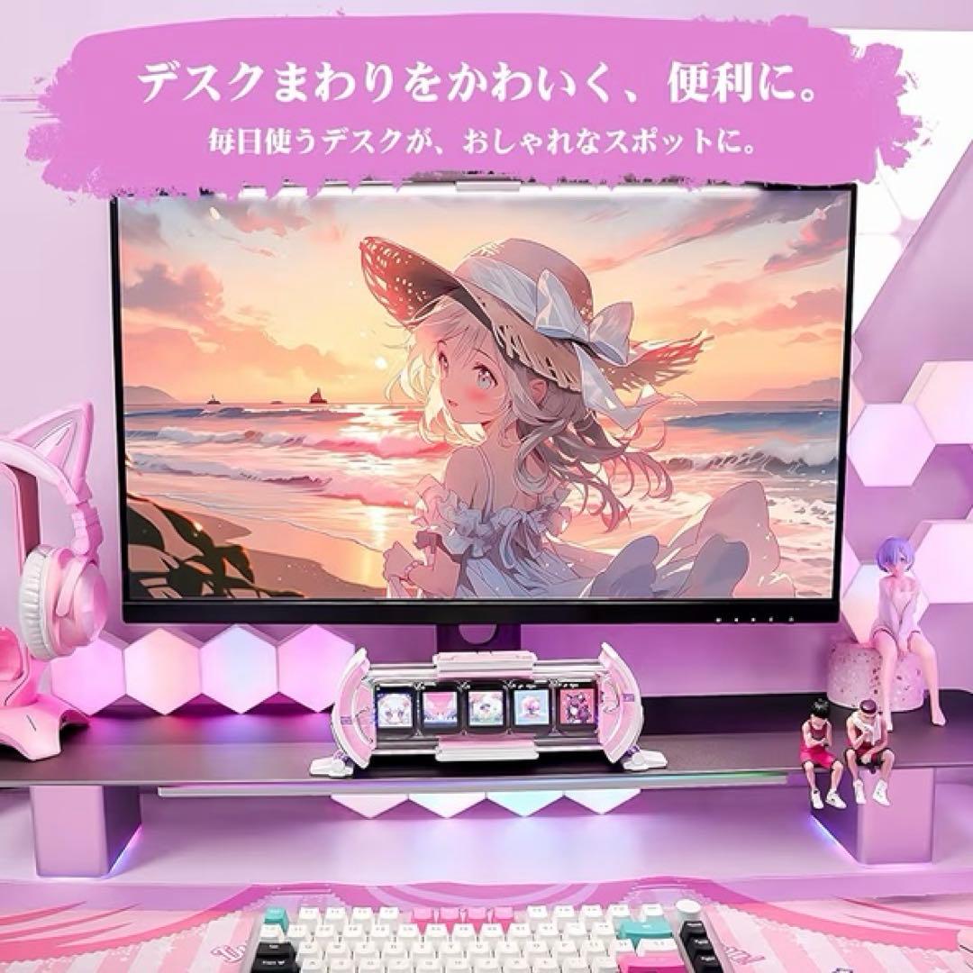 5画面置時計Divoom Times Gate RGBスクリーン ピンク