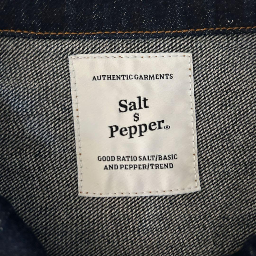 Salt&Pepper 1st デニムジャケット Tバック濃紺 XL