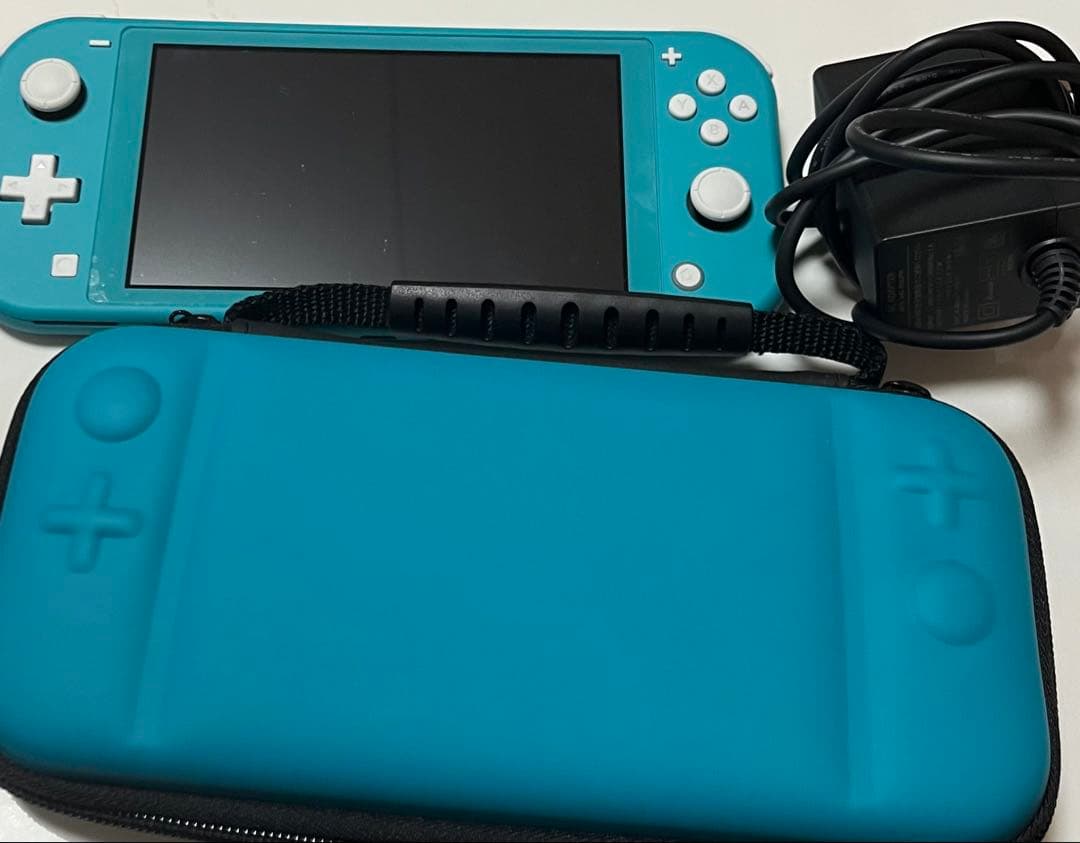 Nintendo Switch Light ターコイズ ケース付き