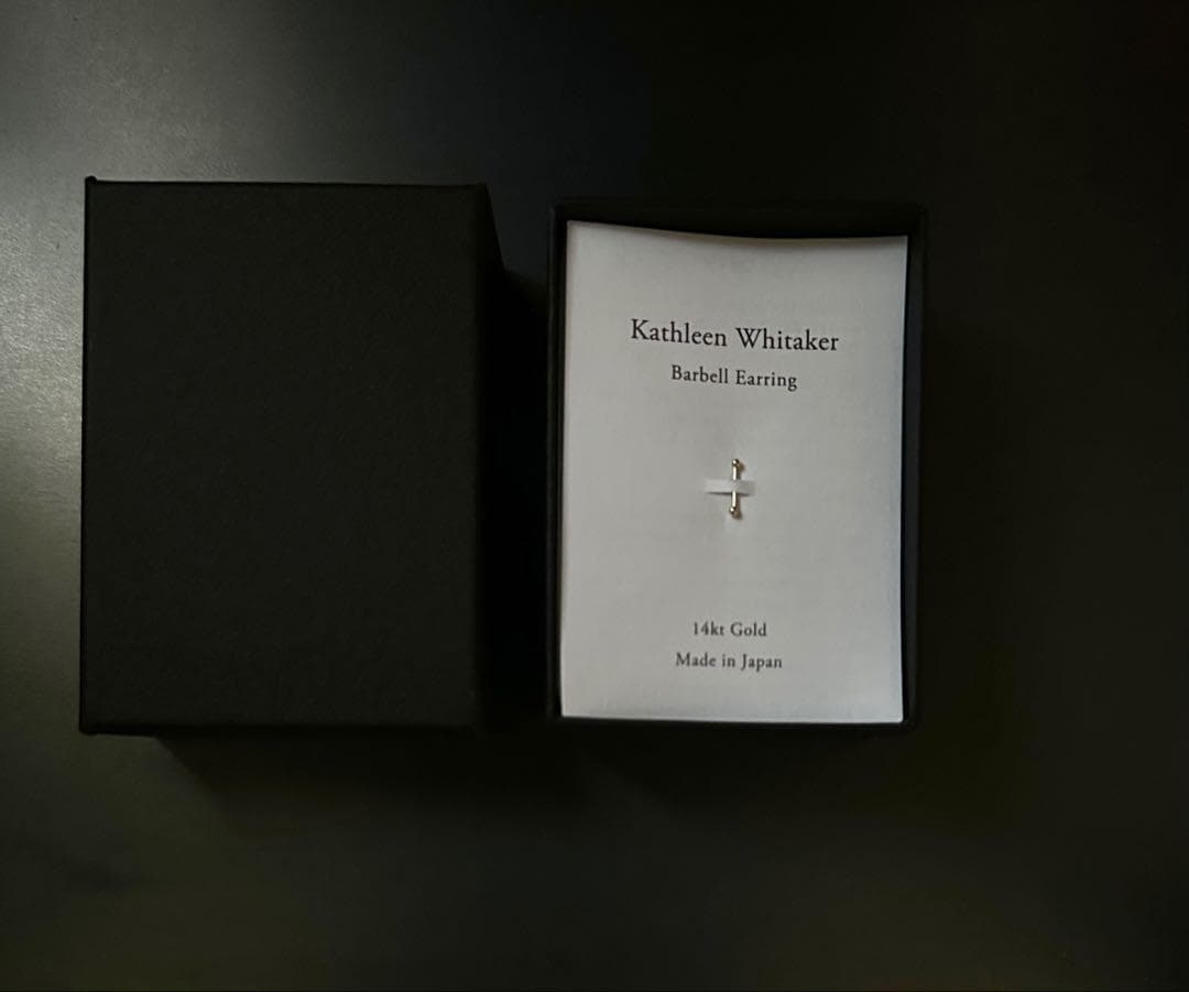 Kathleen Whitaker バーベル　ピアス 14金　SOURCE