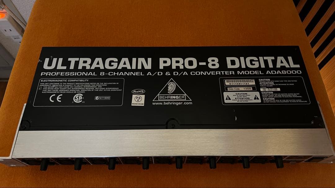 配信機器・PA機器・レコーディング機器 BEHRINGER ADA8000