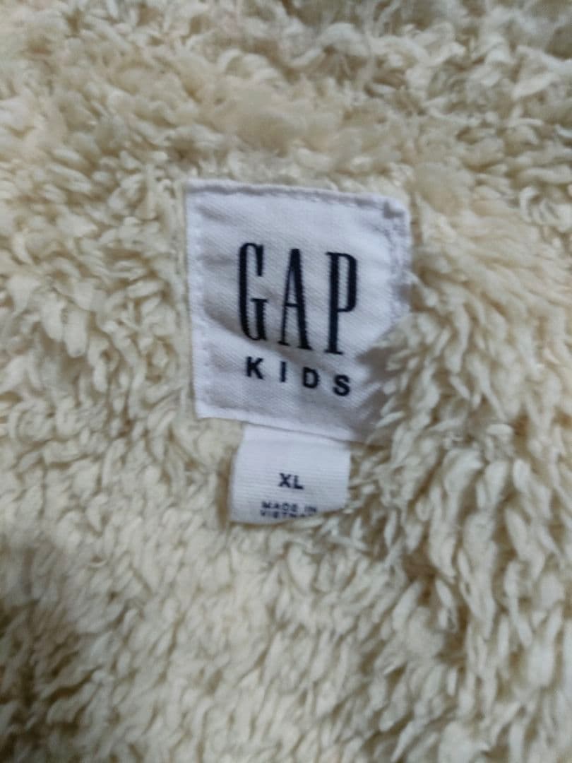 y2k 00s GAP ジップパーカー 裏ボア デカロゴ 平成 ギャル