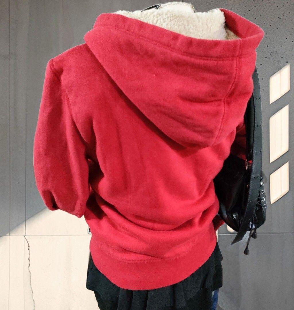 y2k 00s GAP ジップパーカー 裏ボア デカロゴ 平成 ギャル