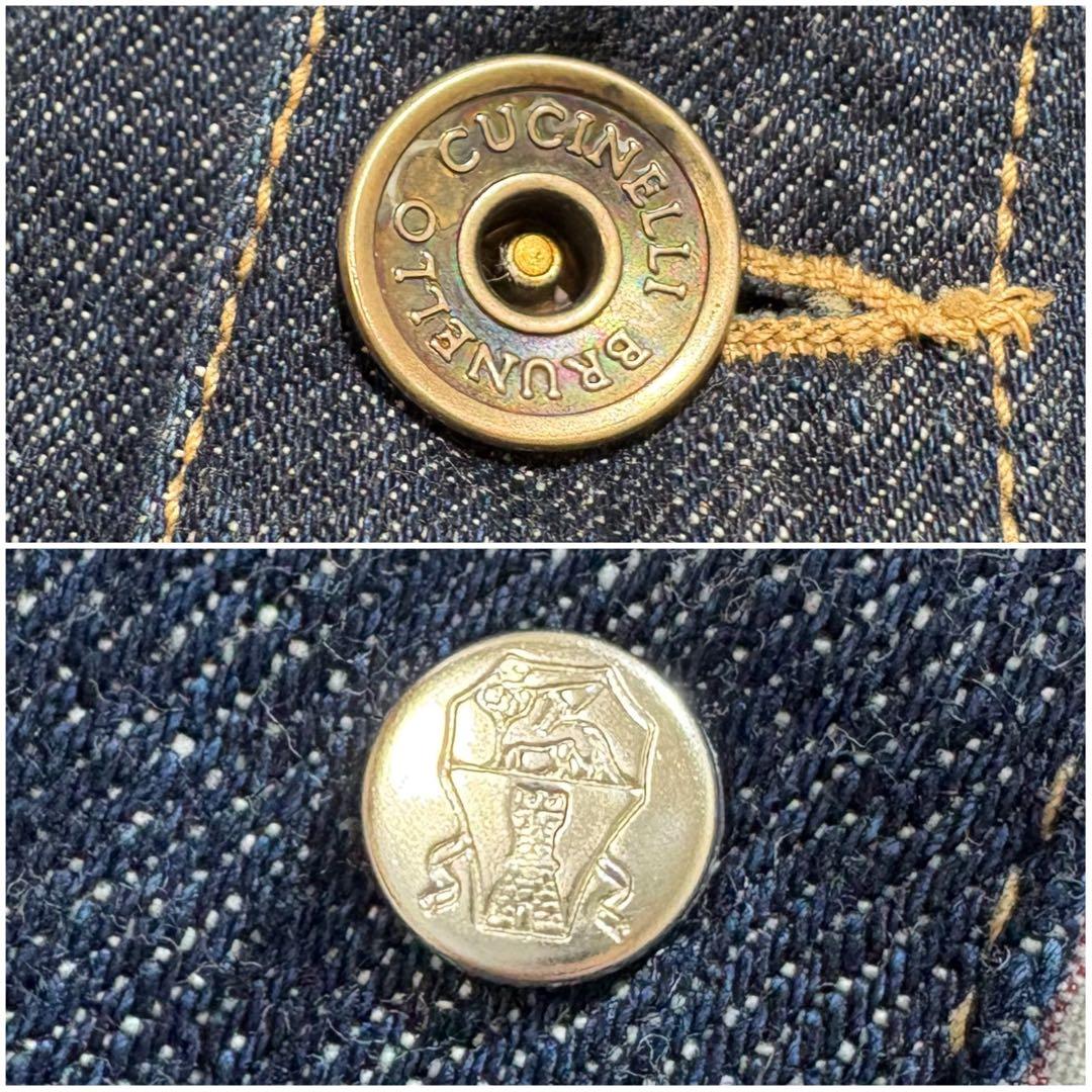 【美品】BRUNELLO CUCINELLI デニムジャケット ブルー 54