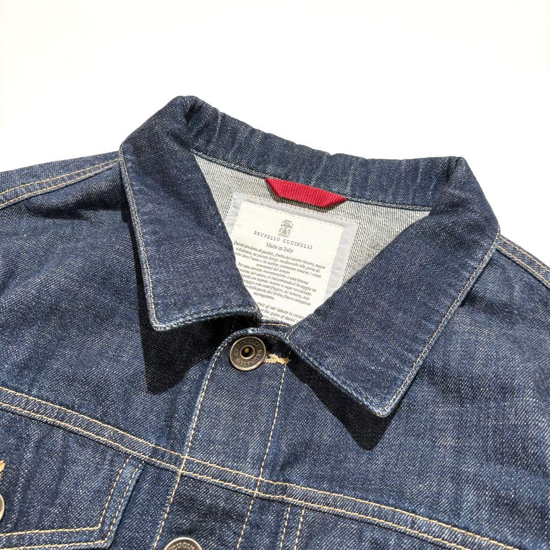 【美品】BRUNELLO CUCINELLI デニムジャケット ブルー 54