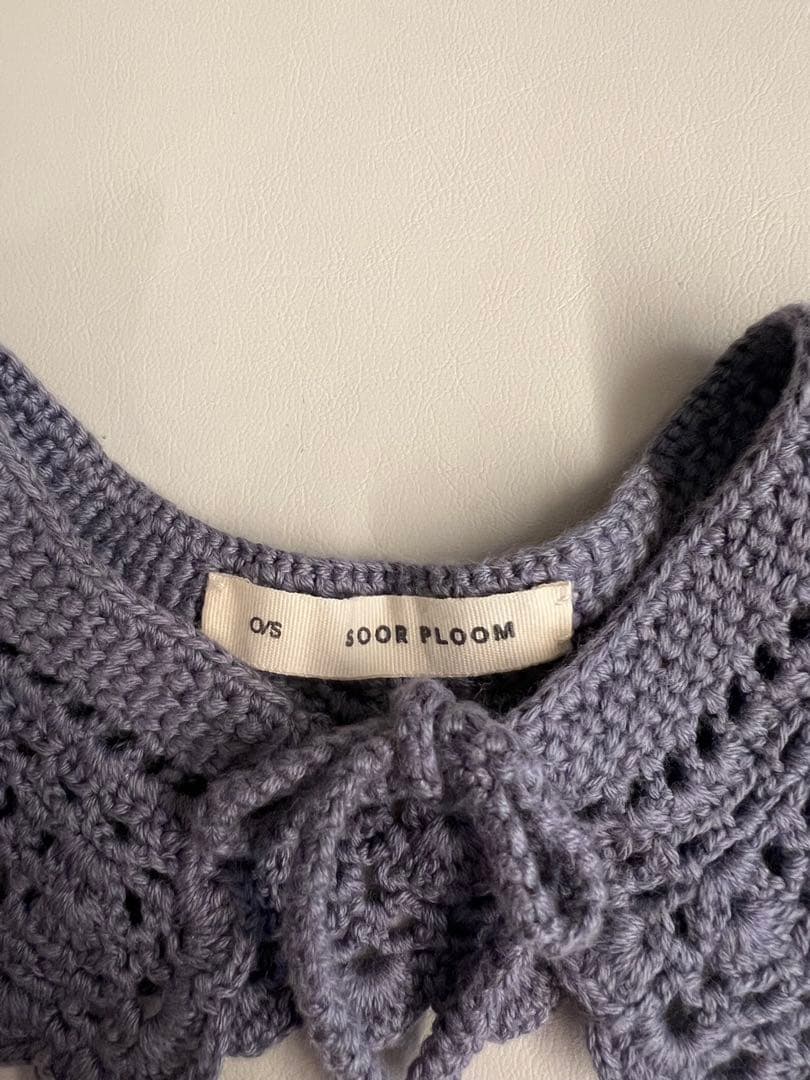 SOOR PLOOM♡Crochet Collar bluet