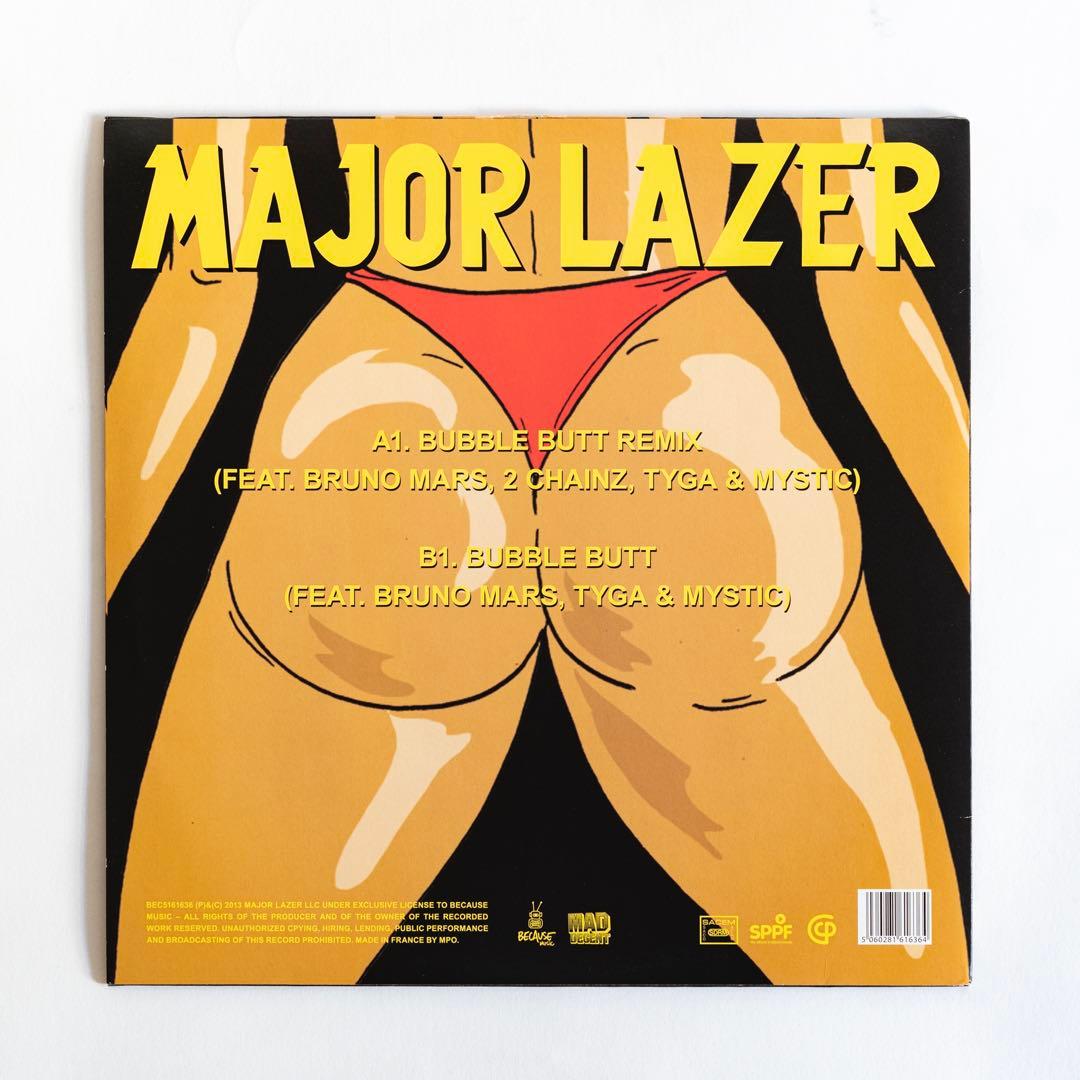 アナログ盤 [ブルーノマーズ] Major Lazer Bubble Butt