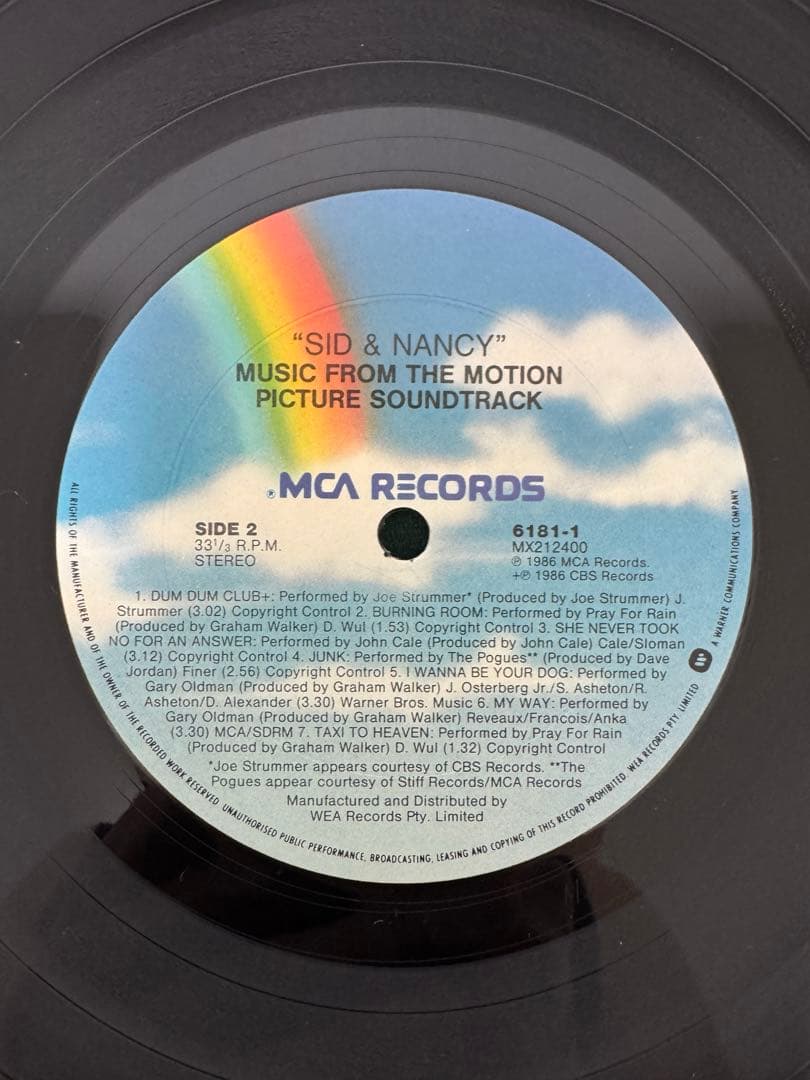 OST SID AND NANCY 盤美品